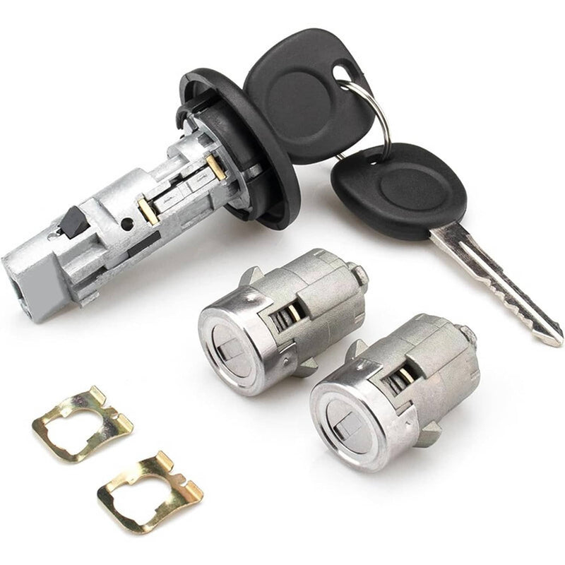 Ignition Key Switch Cylinder Kit with 2 Keys Door Locks for Chevrolet 2003-2007