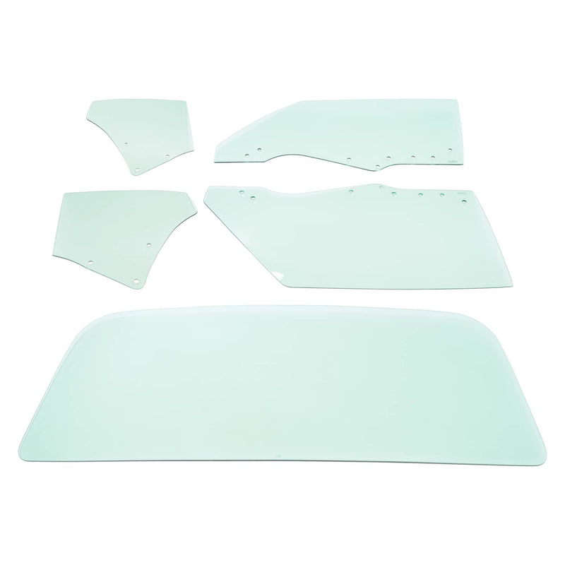 DURAFORCE Rear Side Window Glass for Chevrolet Chevelle 1970-1972 2 Door 5 Pcs
