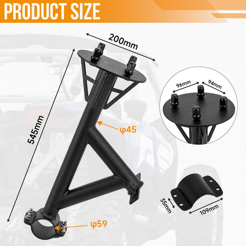 Spare Tire Carrier Mount for 2017-2025 Can Am Maverick X3 X3 Max Turbo RR