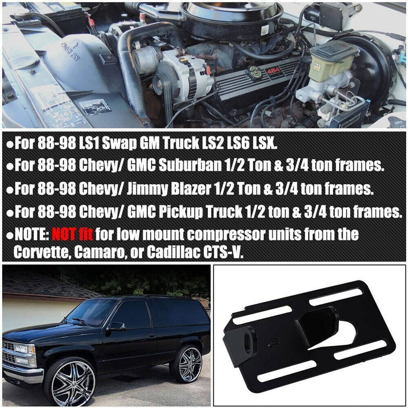 LS2 LS6 LSX Conversion Engine Mounts for GM Truck LS1 Swap Adjustable 88-98