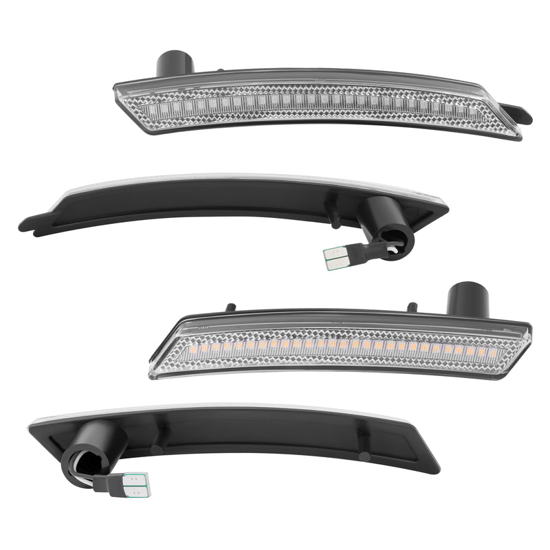 Side Marker Fender Lights Front Rear for Mini Cooper 2007-2015 R55 R56 R57 Set
