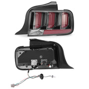 DURAFORCE Clear Lens LED Tail Lights Rear Brake Lamps for Ford Mustang 2005-2009 Set
