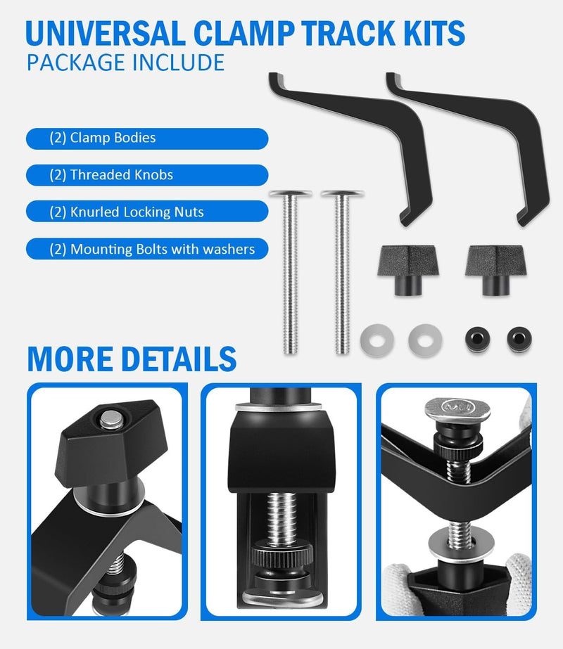 KMA7520 Track Clamps for Kreg Accu-Cut Saw Guide Clamp Trak Mini Trak 2 Pack
