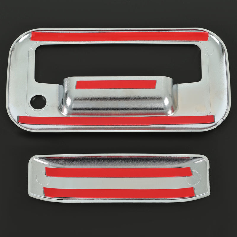 Chrome Outside Tailgate Handle Cover Overlay for Ford F-150 F150 4 Door 2004-14