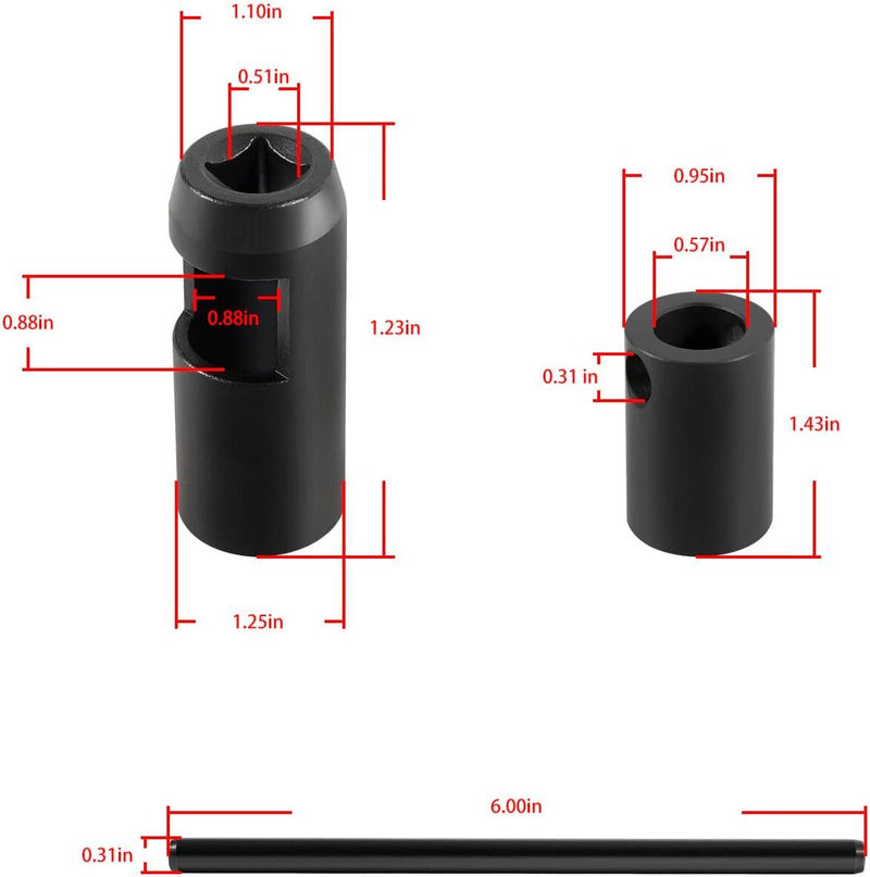 JDE92 Injector Socket Tool 21MM Nozzle for John Deere Engines