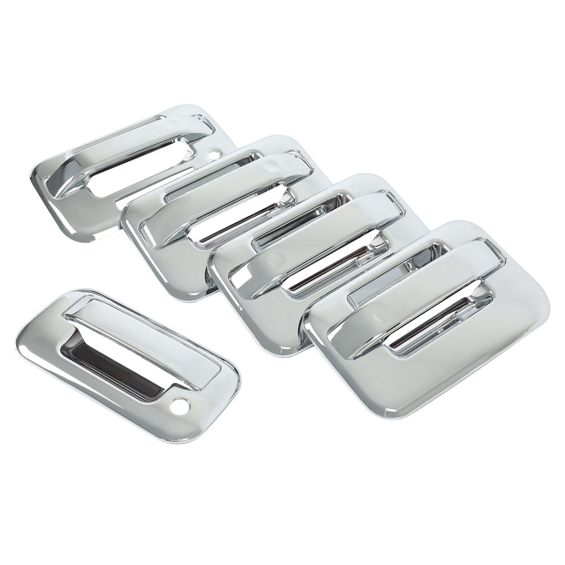 Chrome Door Handle Tailgate Covers With Keypad for Ford F150 2004-2014 4 Door