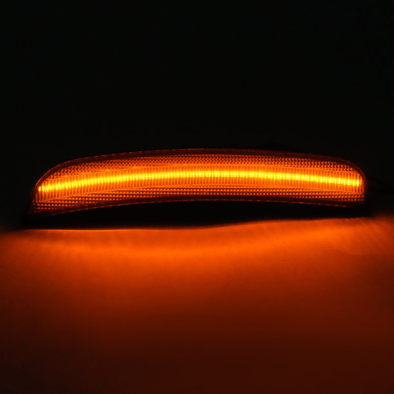 Front Side Marker Light Reflector for Chrysler 300 2015-2023 Amber LED Smoked