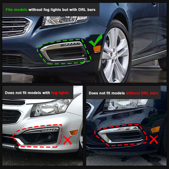 #94516102 Fog Light Cover Passenger Right Side for Chevy Cruze 2015-2016