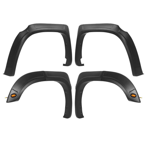 DURAFORCE Plastic Fender Flares Kit for Toyota Tundra 2014-2021 Front Rear Black