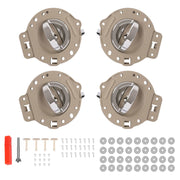 DURAFORCE Inside Door Handles Silvery Tan Set of 4 for Jeep Commander 2006-2010