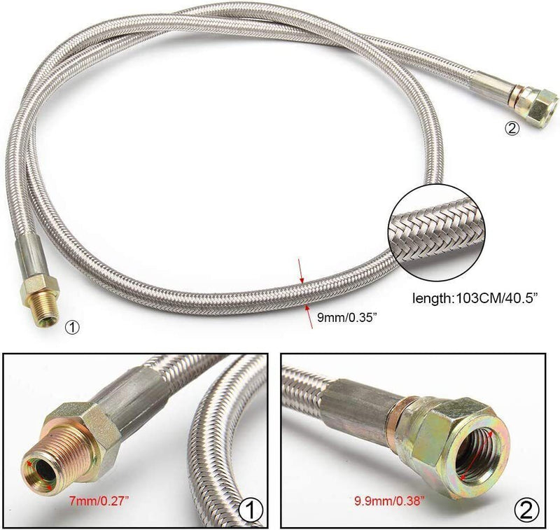 Turbo Oil Drain Return Line Feed Kit for T3 T4 T70 T66 GT35 Turbocharger