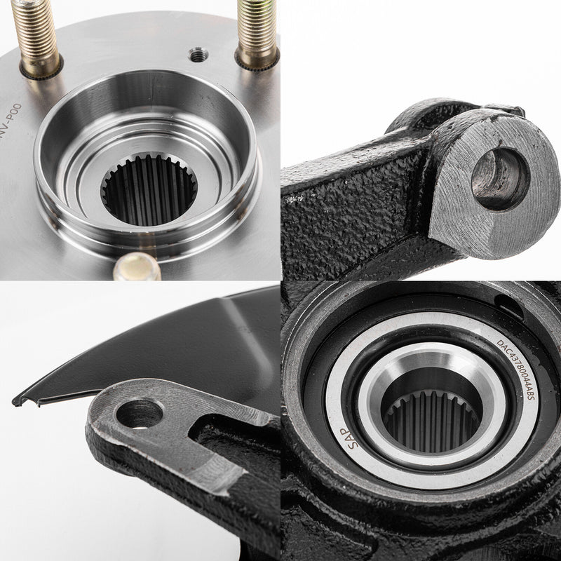 698-450 698-451 Front Steering Knuckle & Wheel Hub Bearing for 06-11 Honda Civic