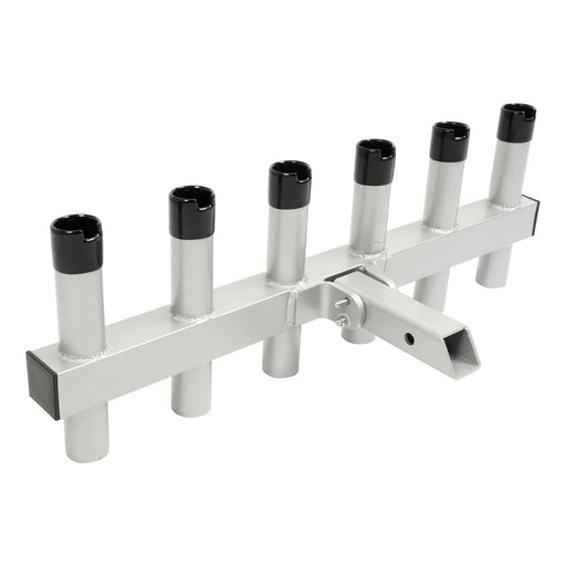 DURAFORCE Hitch Mount Fishing Rod Holder for 2" Hitch Receiver Truck Rod Rack 6 Pole