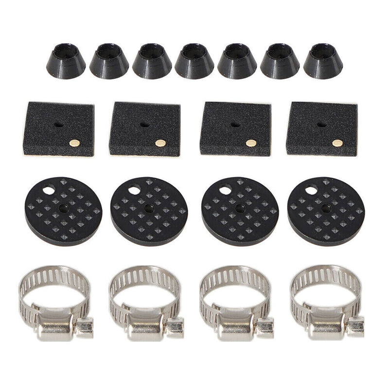 8 Rows Aluminum Remote Transmission Oil Cooler Radiator Converter Kit