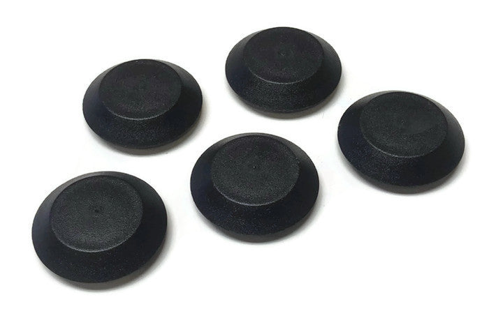 DURAFORCE 9/16 Inch Black Plastic Flush Mount Hole Plug For Auto Body Panel 5 Piece