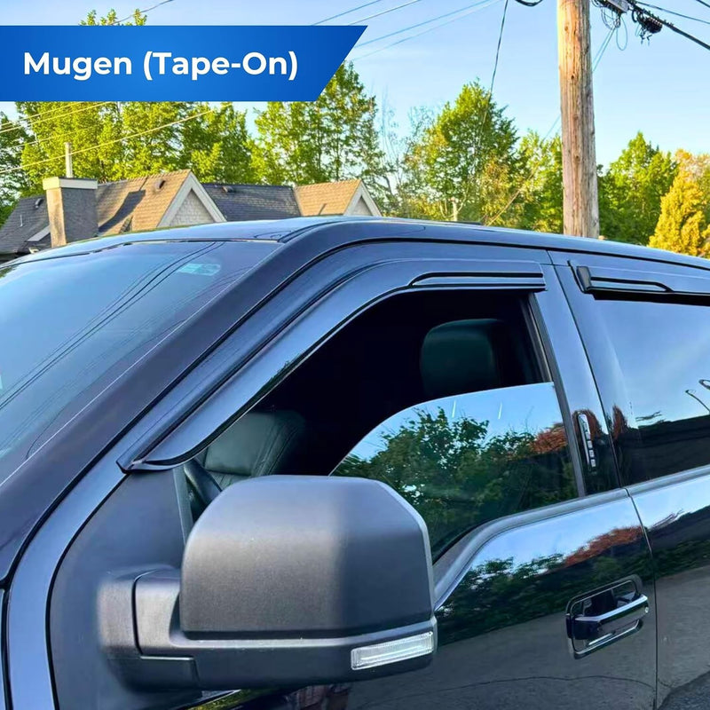 JDM Mugen Style Window Visors Rain Guards for Toyota Corolla Sedan 2020-2025