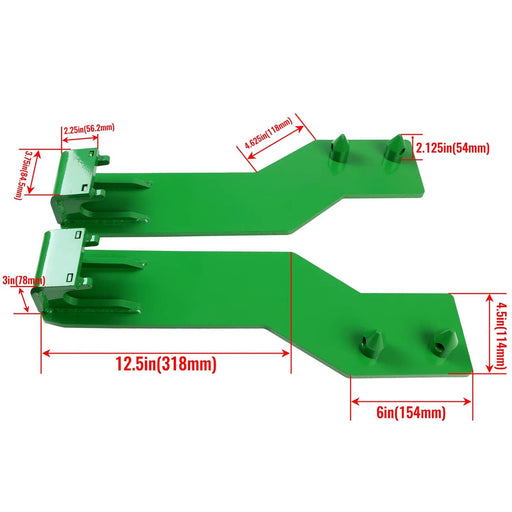 DURAFORCE Mounting Brackets Weld On Quick Tach for John Deere 419 420 430 460 440 Tractor