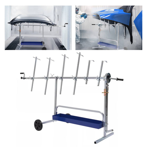DURAFORCE Painting Repair Rack 360° Rotating Paint Stand for Auto Body Door Bumper