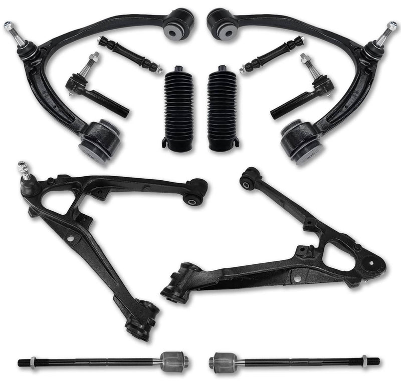 12Pcs Front Upper Lower Control Arm Set for 2007-13 Escalade Chevy Silverado GMC
