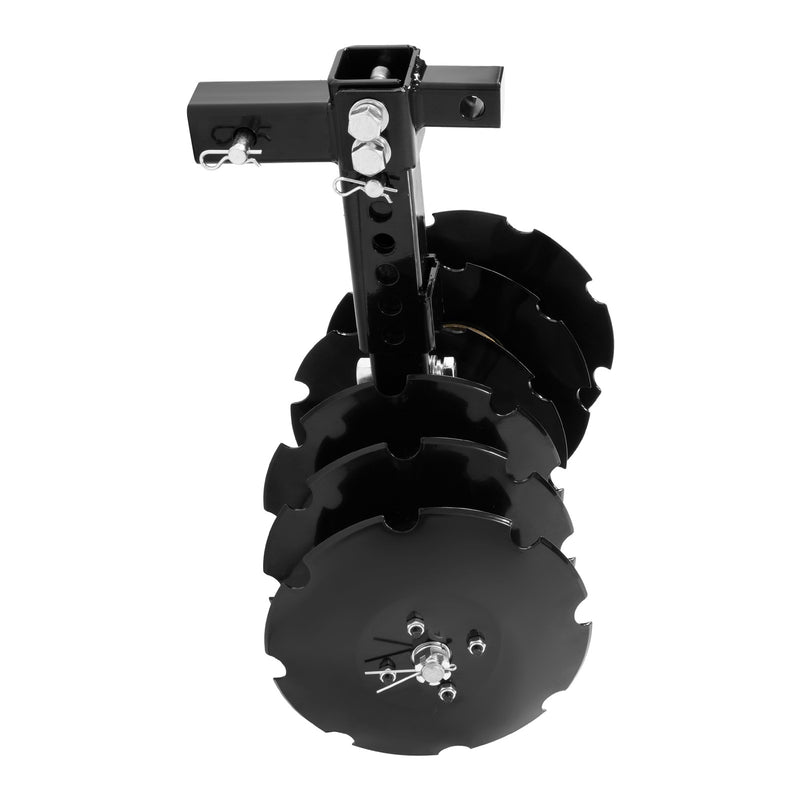 20" Notched Disc Harrow Plow for ATV UTV w/ 6 x Concave 2" Receiver