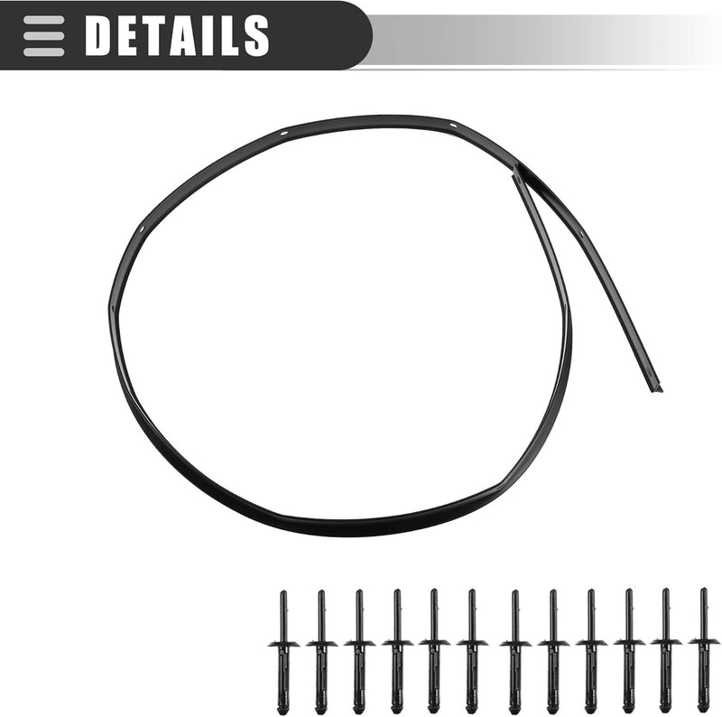 68051392AB Hood Challenger Dodge Nose Bumper Fascia Seal & Rivets for 08-22