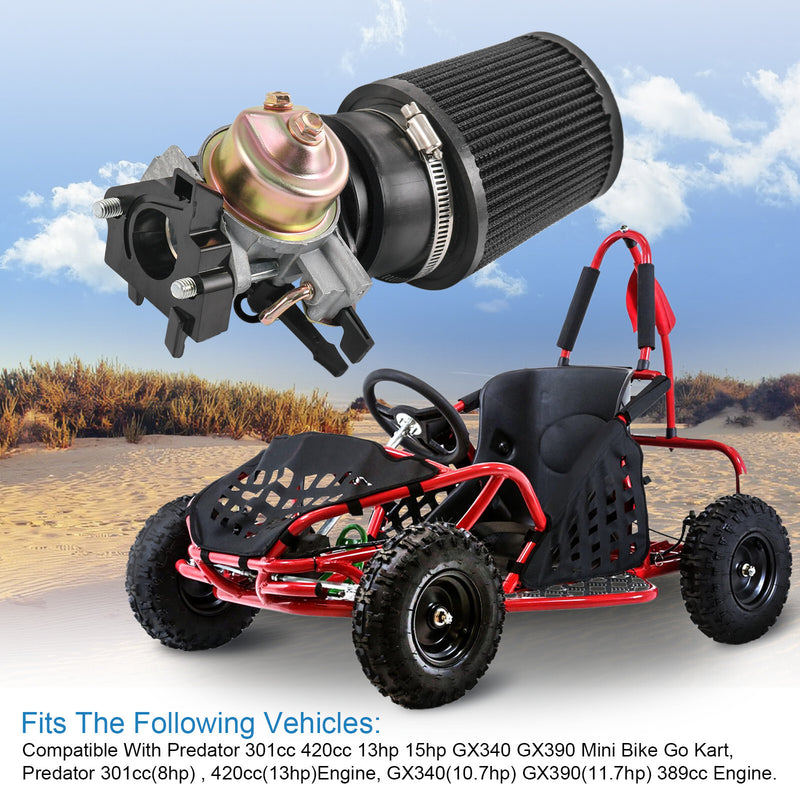 Air Filter Adapter Jet Kit for Predator 301cc 420cc 389cc 13hp 15hp