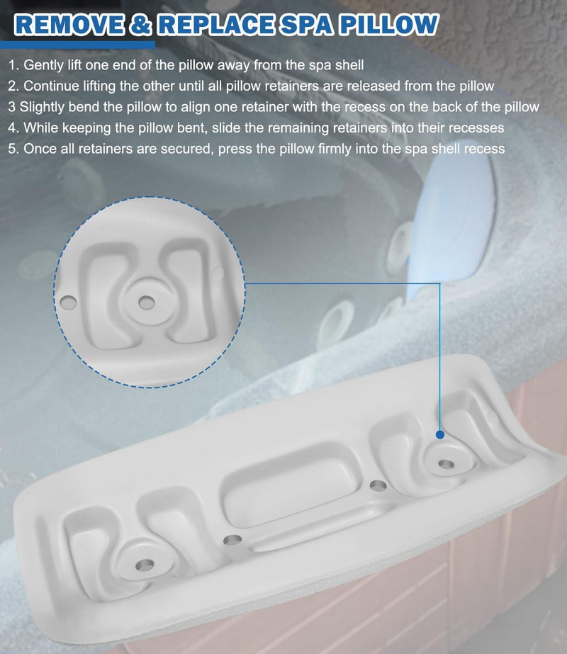 72597 Spa Neck Pillow Fits for Hot Spring 2002-2007 Hot Tubs & Spas 72596 73339