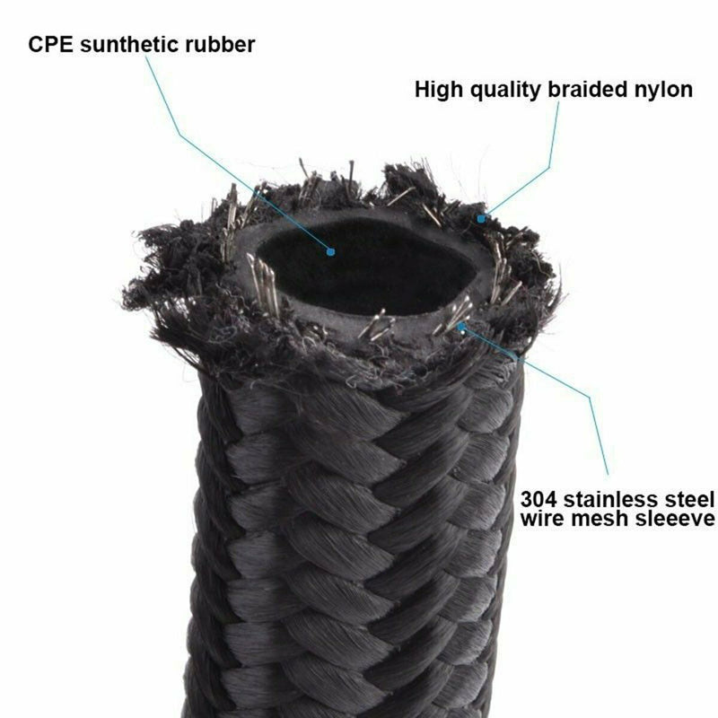 Oil Catch Can Reservoir Tank 10AN 2 Port Dual Breather Filter Baffled 10FT Hose