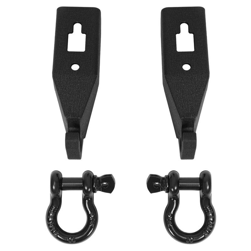 Front Tow Hook Shackle Mount Kit Hardware for Ford F150 F-150 2009-2023 2 Pieces