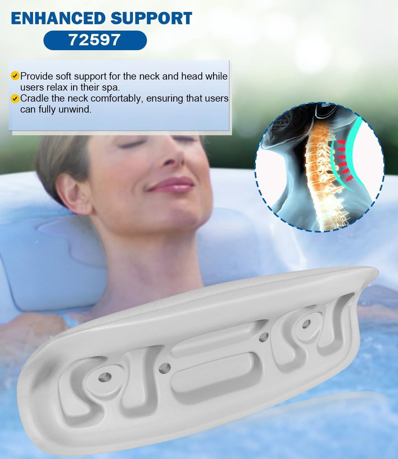 72597 Spa Neck Pillow Fits for Hot Spring 2002-2007 Hot Tubs & Spas 72596 73339