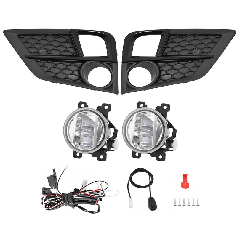 DURAFORCE LED Fog Lights Front Bumper Driving Lamps With Bezel for Honda Odyssey 2018-2020