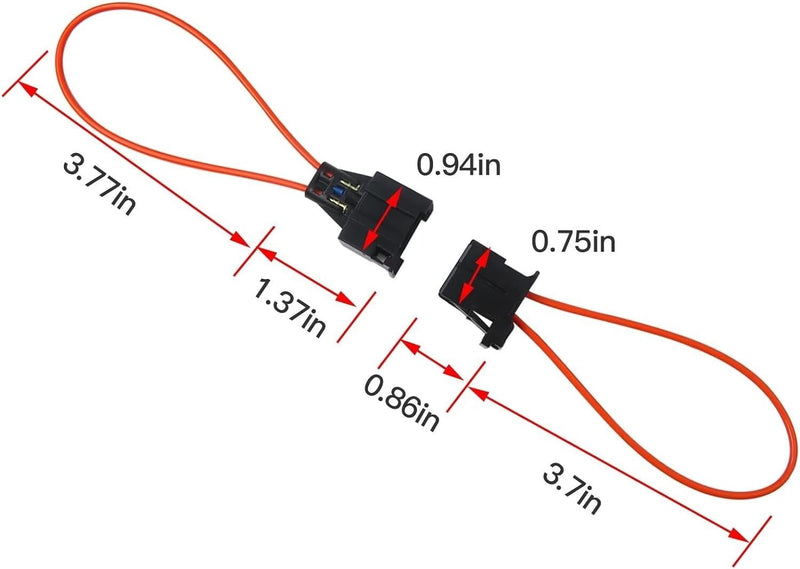 MOST Fiber Optic Loop Bypass Male Female Kit Adapter 2 Pairs for Mercedes BMW