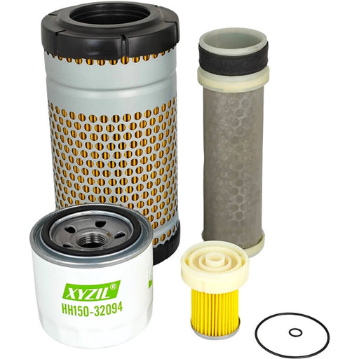 DURAFORCE Engine Oil Fuel Air Filter Kit for Kubota RTV-X1140W RTV-X1100CR