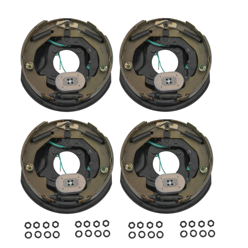 3500 lbs Electric Trailer Brake 10"x2-1/4" Self-Adjusting Assembly 2 Pairs