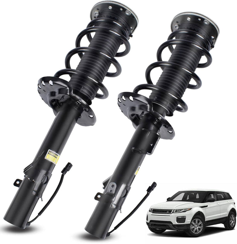 Front Shock Absorber Struts w/ Electric LR024437 for 2012-19 Range Rover Evoque