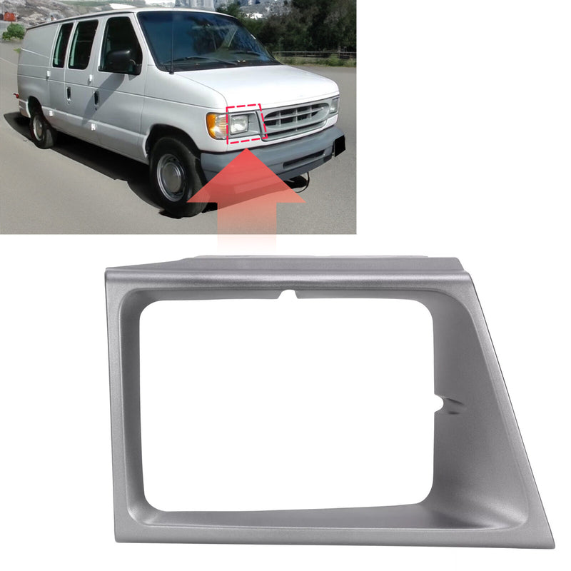 #FO2513158 Passenger Right Headlight Bezel for Ford E-150 Econoline 1997-2002