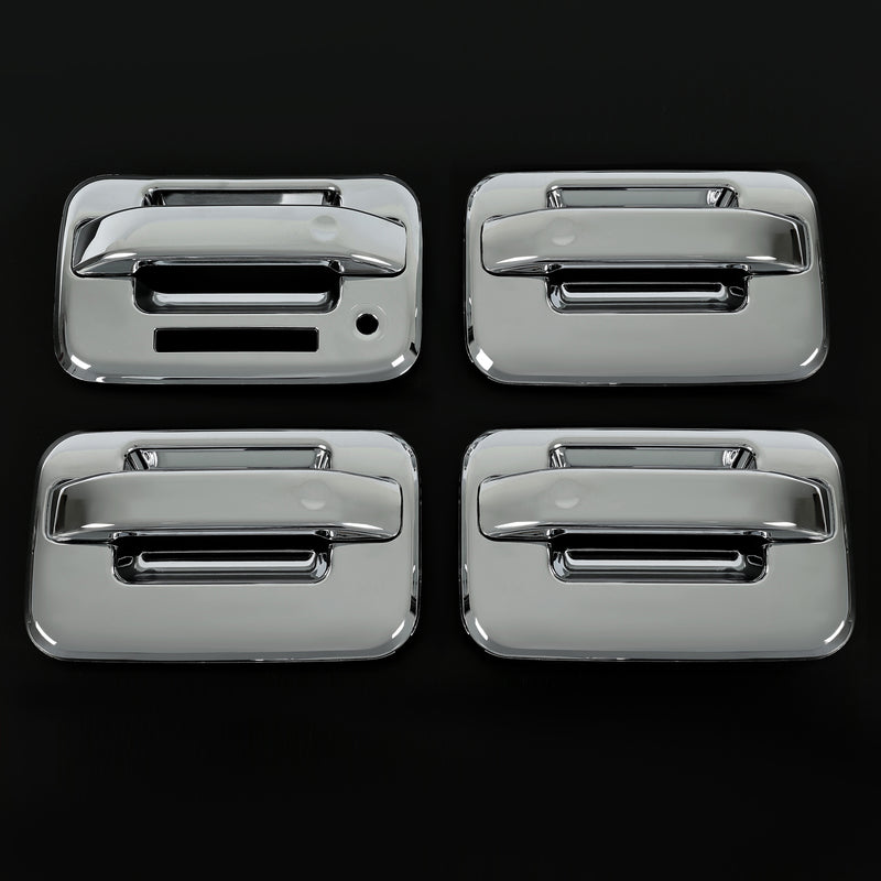 Door Handle Cover for Ford F-150 F150 4DR Crew Cab 2004-2014 Chrome ABS Keypad