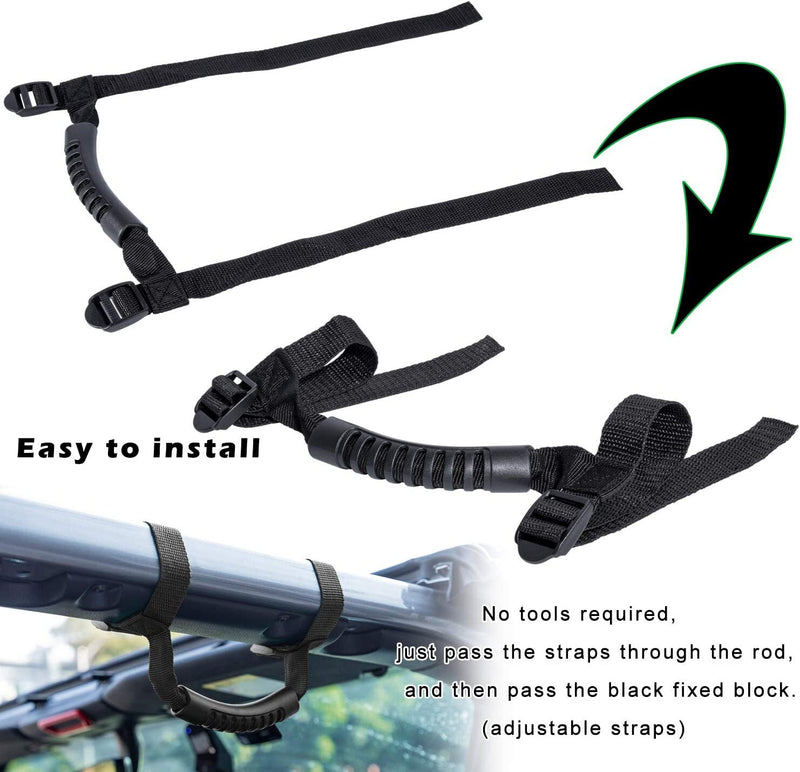 Roll Bar Grab Handles for Jeep Wrangler TJ JK JKU JL JLU 1955-2021