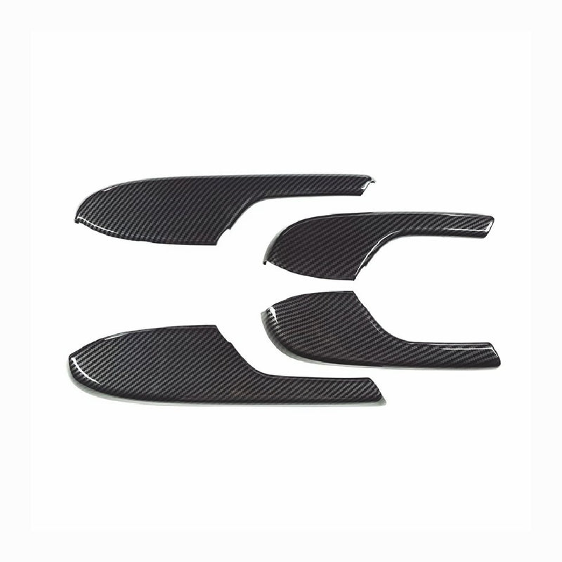 Carbon Fiber Interior Door Armrest Panel Trim Cover for Honda Civic 4x 2016-2020