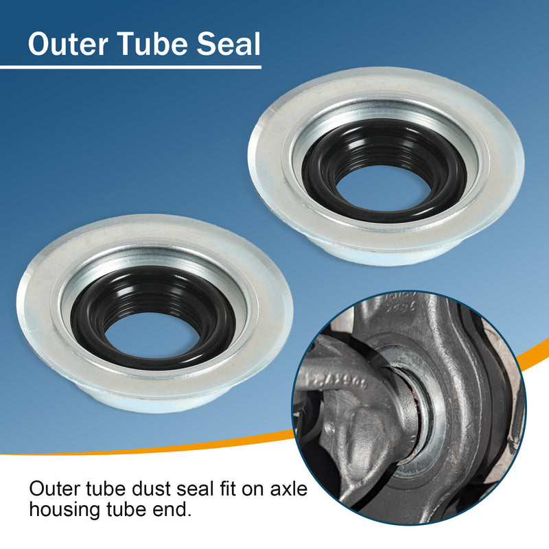 Front Axle Seal Greaseable U Joint Kit for Ford F250 F350 Super Duty 2005-14