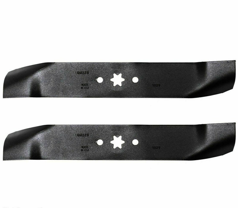 742-04125 2 Blade for MTD 16-1/4X6Point Star Mulcher 942-04125 742-0611