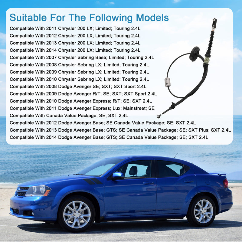 Auto Trans Shift Cable for Dodge Avenger Chrysler 200 2008-2014