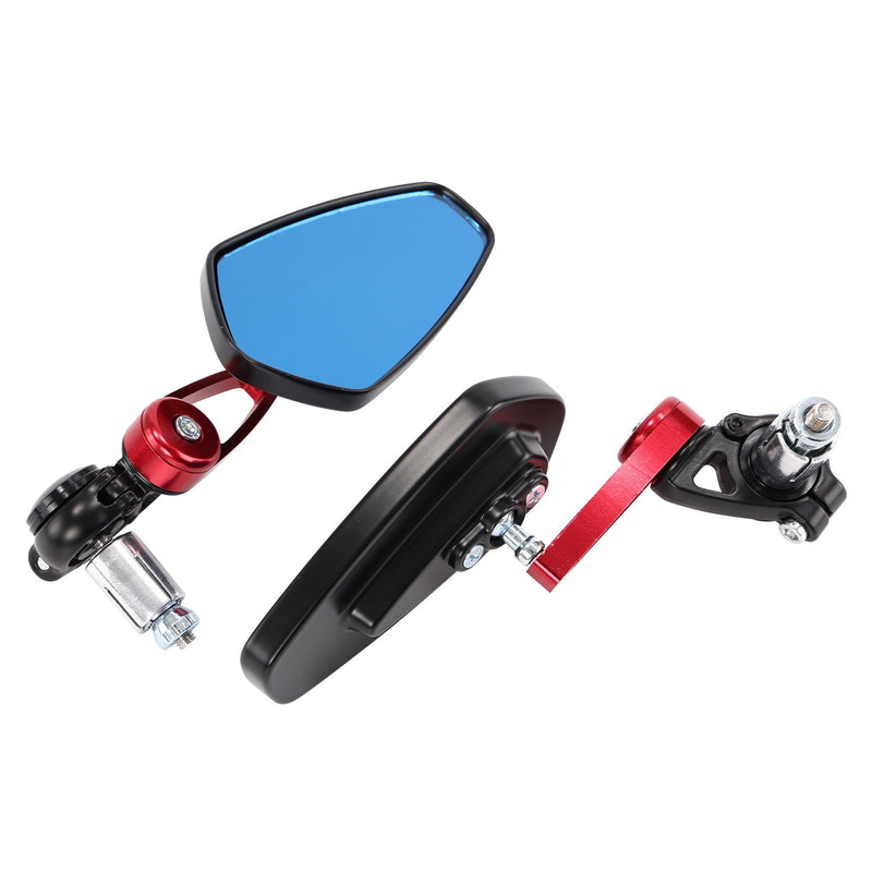 Universal 7/8" Handle Bar End Side Mirrors for Motorcycle Honda Yamaha Kawasaki