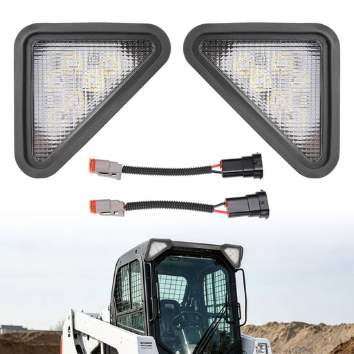 DURAFORCE 6718042 6718043 LED Headlight for Bobcat Loader 753 773 863 864 873 963 7259523