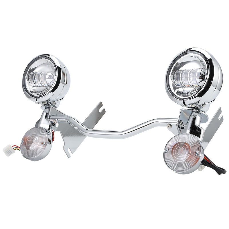 LED Passing Turn Signal Fog Spot Light Bar Fit for Harley Road King 1994-2013