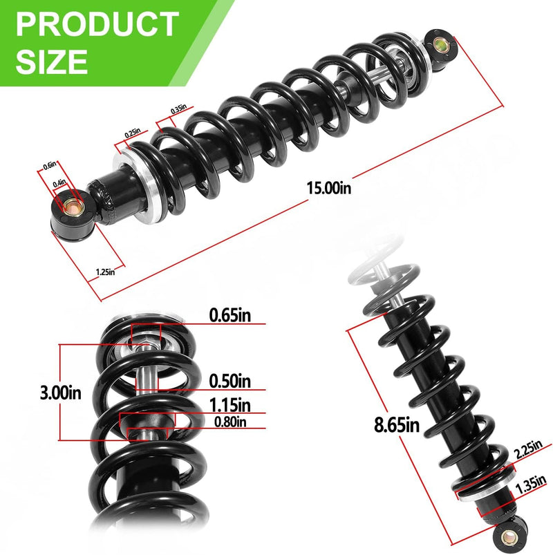 Front Suspension Heavy Duty Shock Absorber Kit for John Deere AM130448 Gator TX