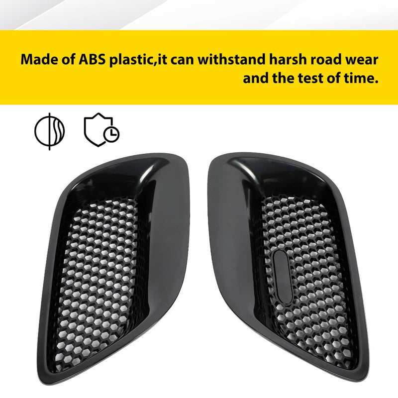 DURAFORCE Front Upper Kidney Grille Insert Left Right Black ABS for Pontiac GTO 2004-2006