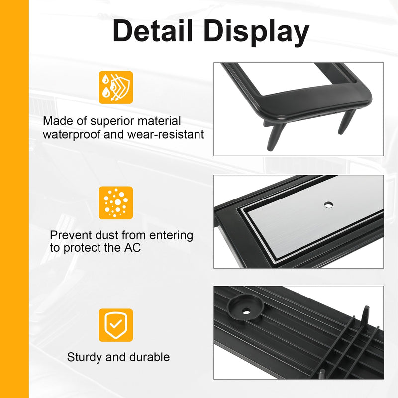 Brushed Aluminum Dash Trim Molding for Chevrolet GMC C10 Truck Blazer 1973-1980