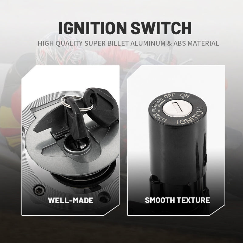 Ignition Switch Fuel Gas Cap Seat Lock Key for Yamaha YZF R3 R25 R6