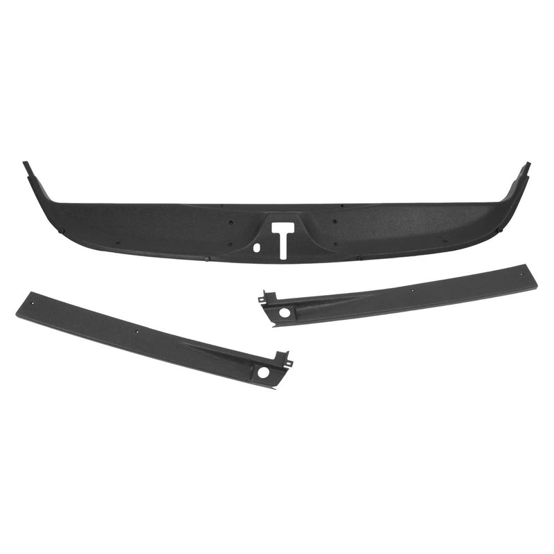 DURAFORCE Rear Inner Window Trim Set for Chevrolet Corvette Coupe Black 1984-1996